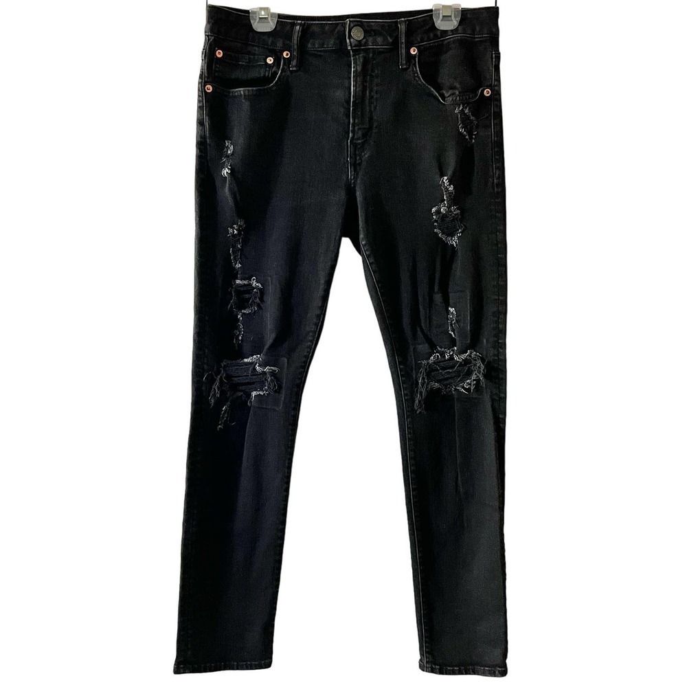 American Eagle AirFlex + Temp Tech Patched Athletic Skinny Jean Size 34/30